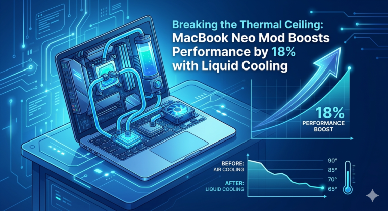 Breaking the Thermal Ceiling: MacBook Neo Mod Boosts Performance by 18% with Liquid Cooling