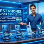 Best phones under $300 in 2026 showing budget smartphones comparison