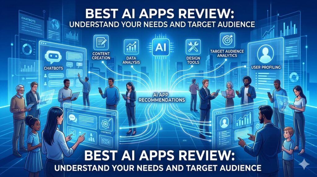 Best AI Apps Review 2026 showing artificial intelligence apps on a smartphone screen