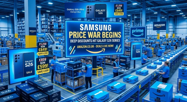 Samsung’s Price War Begins: Deep Discounts Hit Galaxy S26 Series as Amazon UK Slashes Prices